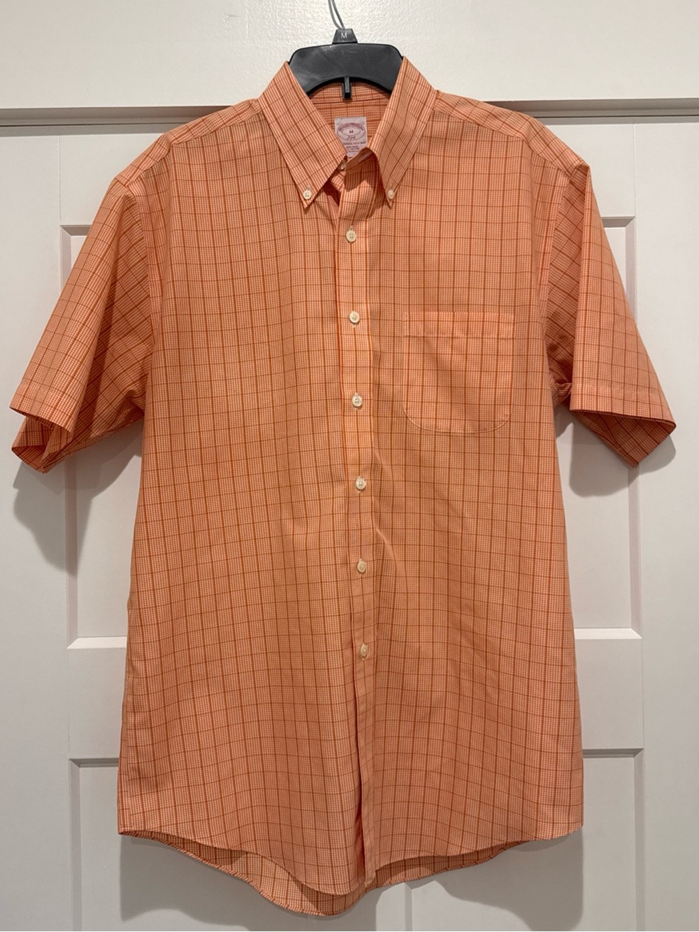 Brooks Brothers Orange Linen Button Down | M